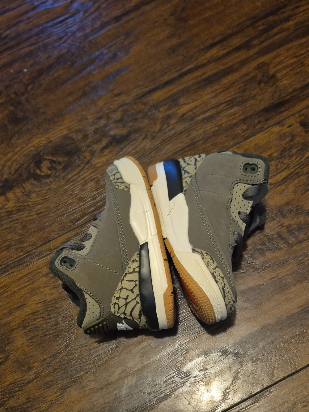 Jordan Toddler Grey and Tan Retro-Style Sneakers